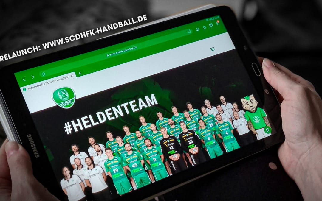 Relaunch: Homepage der Leipziger Handballhelden erstrahlt in neuem Glanz