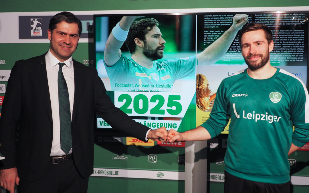 Auch Lukas Binder unterschreibt einen neuen Vertrag und bleibt noch lange beim SC DHfK Handball