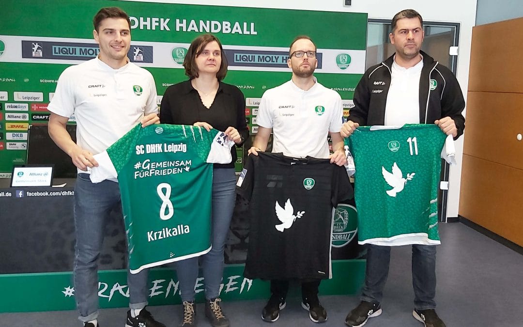 ***UPDATE*** Appell für den Frieden: SC DHfK spielt gegen Flensburg im Sondertrikot