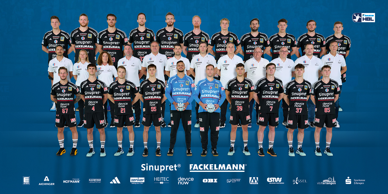 Teamfoto des Gegners – Link zum gegnerischen Mannschaftsprofil auf der DAIKIN HBL-Website
