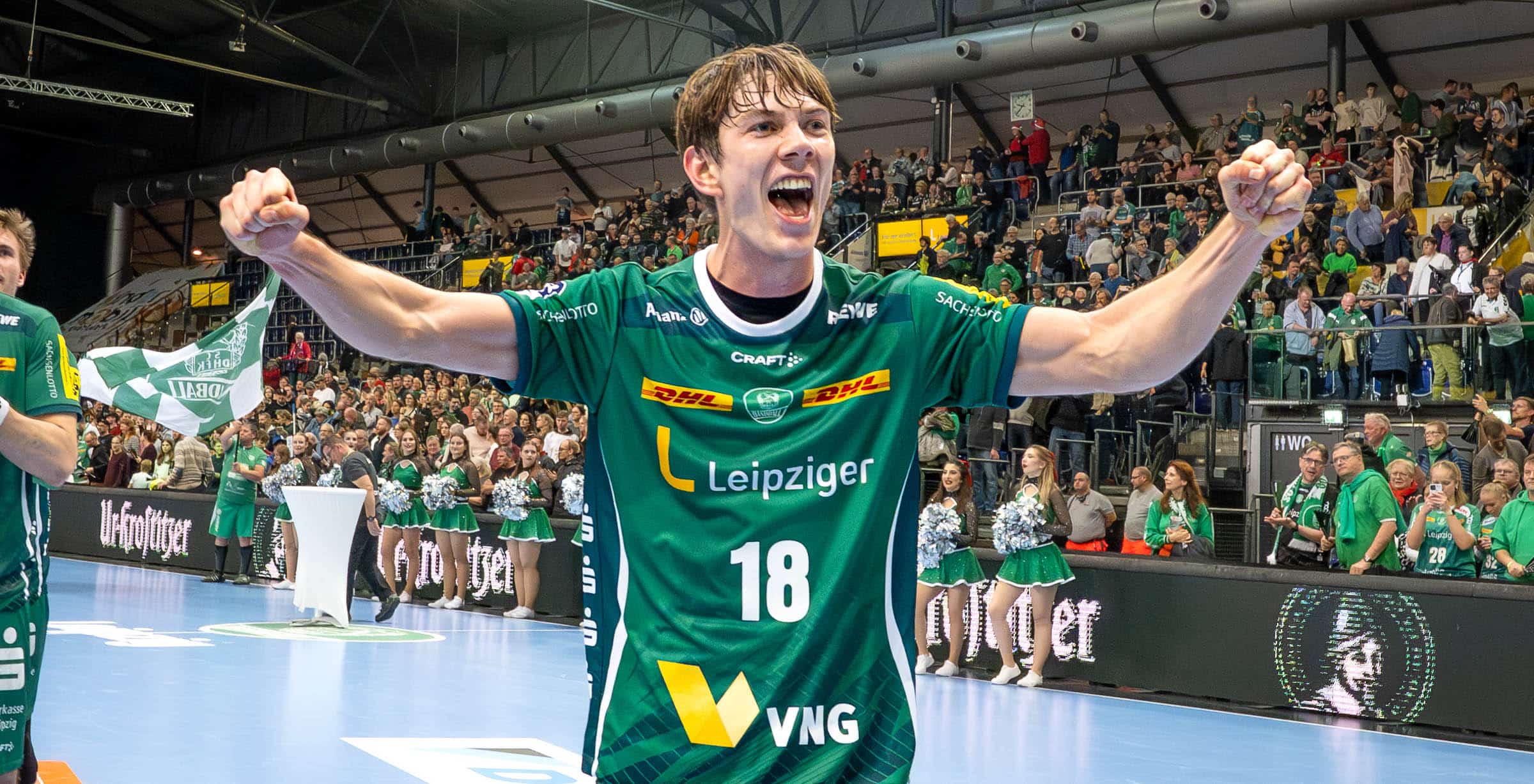 Bundesligaspieler Staffan Peter kam in der D-Jugend nach Leipzig aufs Internat und durchlief sämtliche Stationen der SC DHfK Handball Akademie.