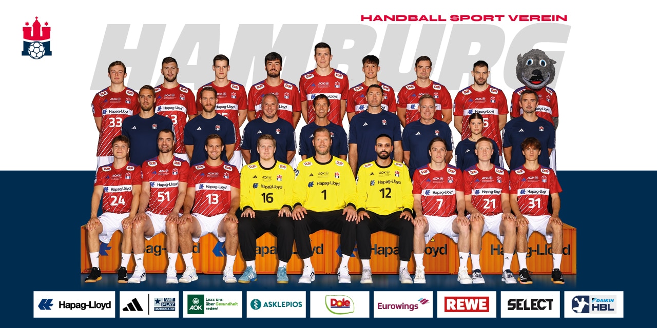 Teamfoto des Gegners – Link zum gegnerischen Mannschaftsprofil auf der DAIKIN HBL-Website