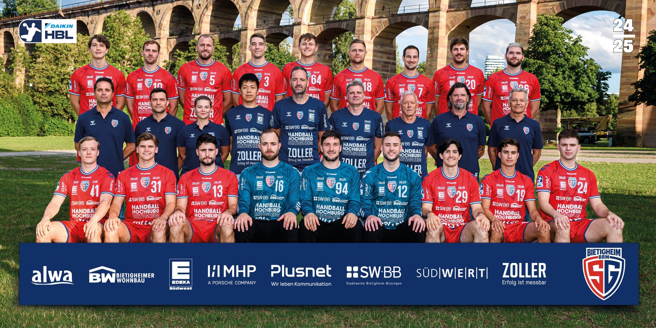Teamfoto des Gegners – Link zum gegnerischen Mannschaftsprofil auf der DAIKIN HBL-Website