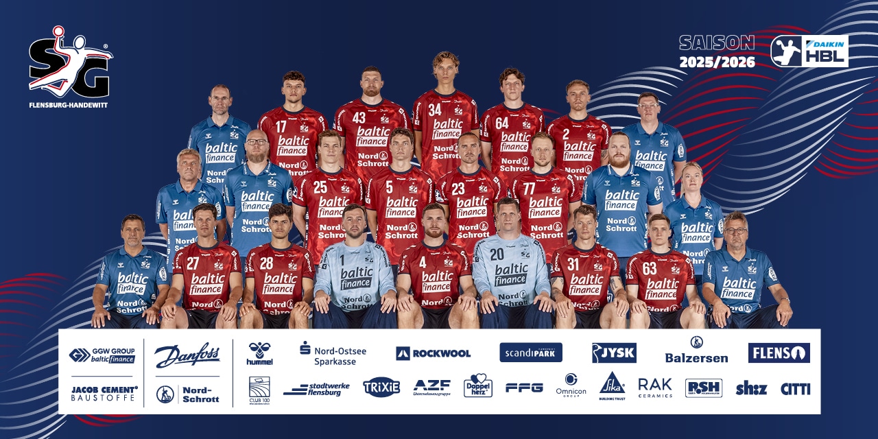 Teamfoto des Gegners – Link zum gegnerischen Mannschaftsprofil auf der DAIKIN HBL-Website