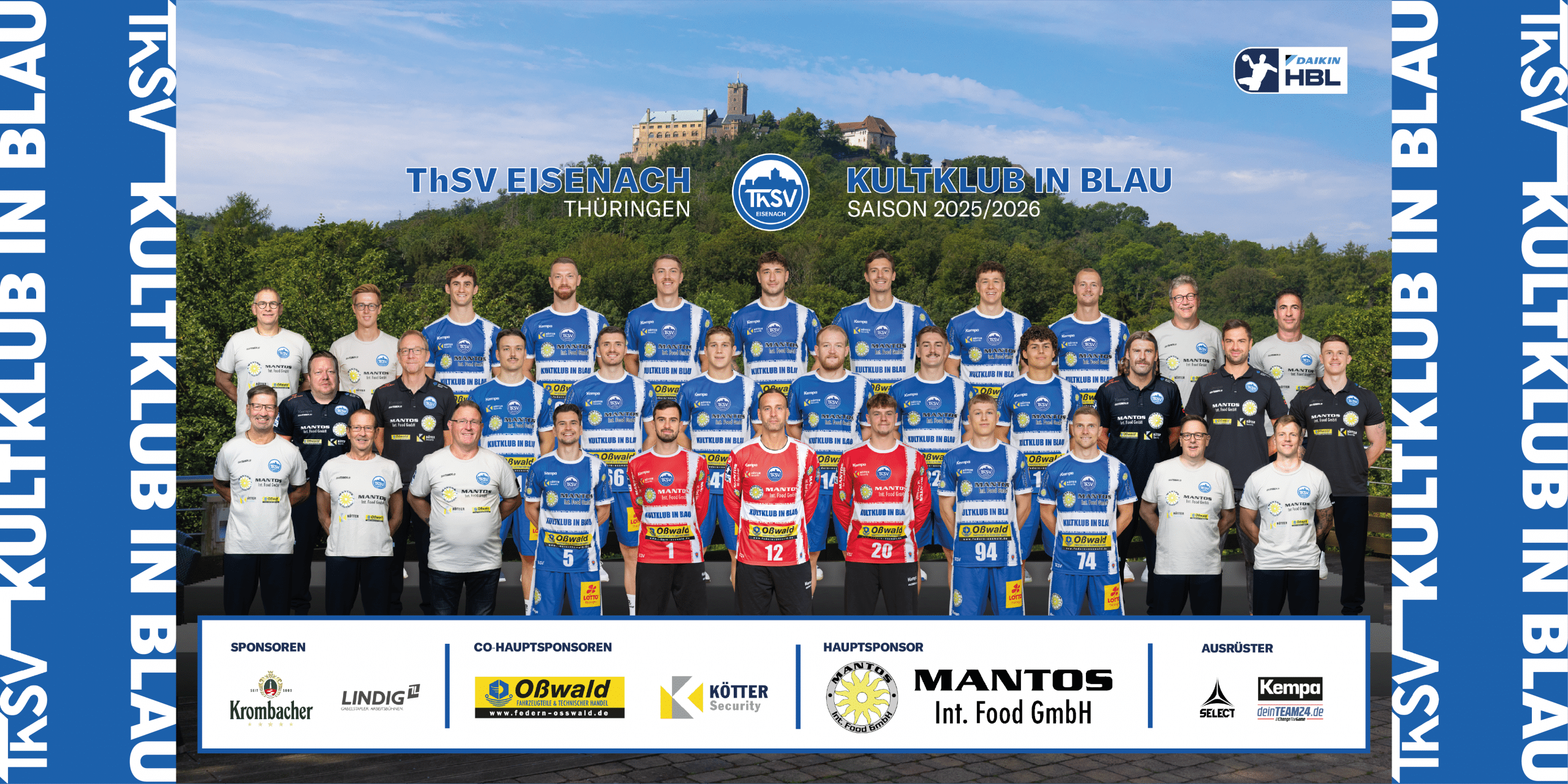 Teamfoto des Gegners – Link zum gegnerischen Mannschaftsprofil auf der DAIKIN HBL-Website