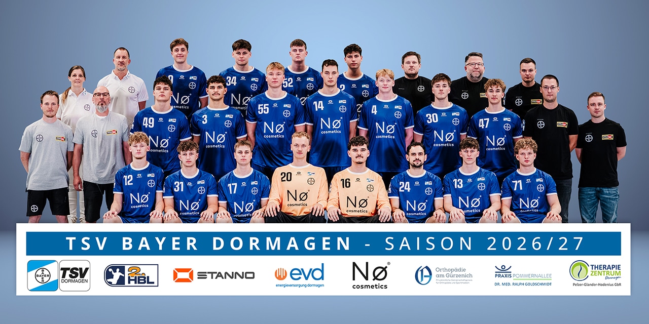 Teamfoto des Gegners – Link zum gegnerischen Mannschaftsprofil auf der DAIKIN HBL-Website