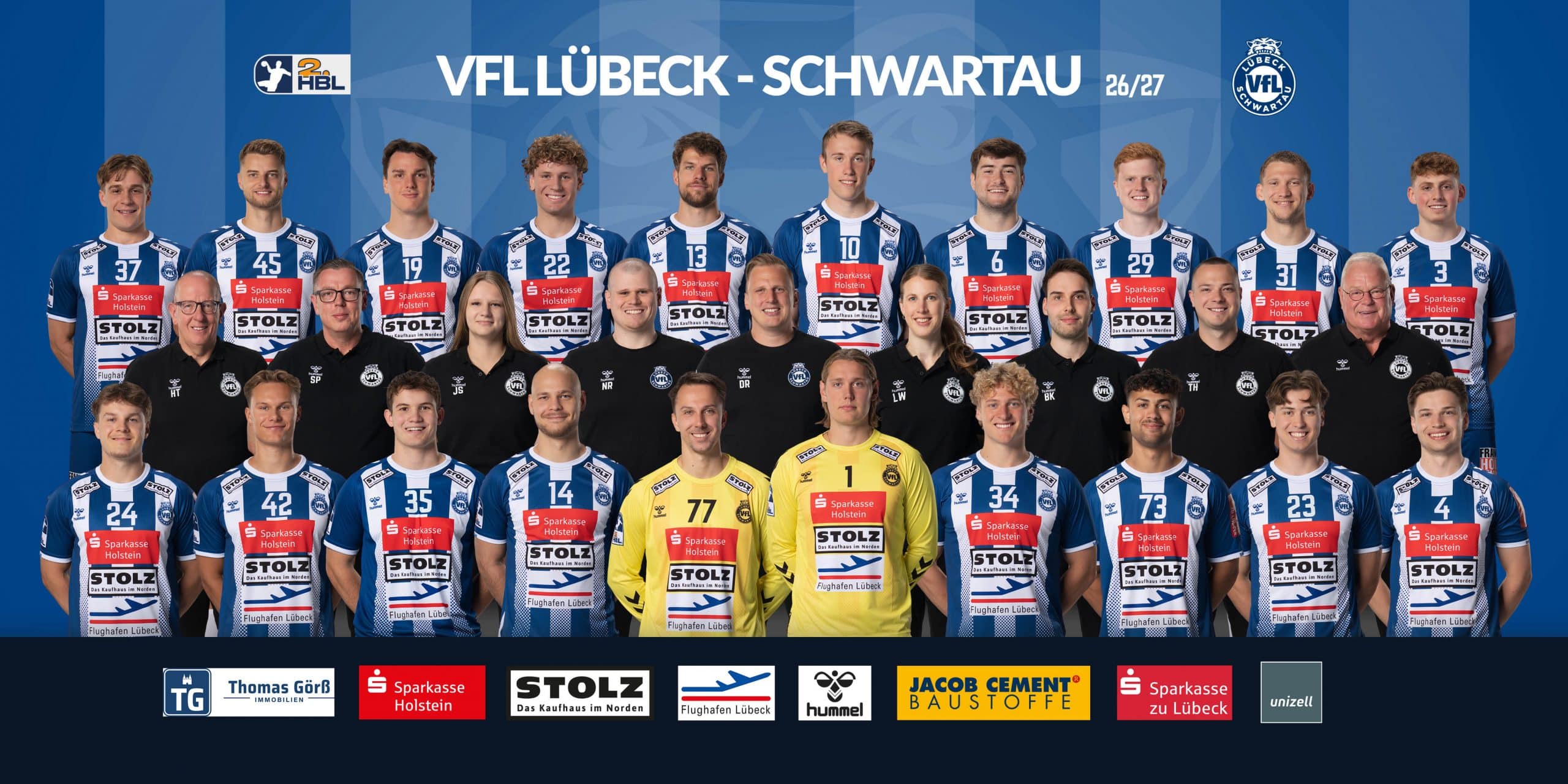 Teamfoto des Gegners – Link zum gegnerischen Mannschaftsprofil auf der DAIKIN HBL-Website