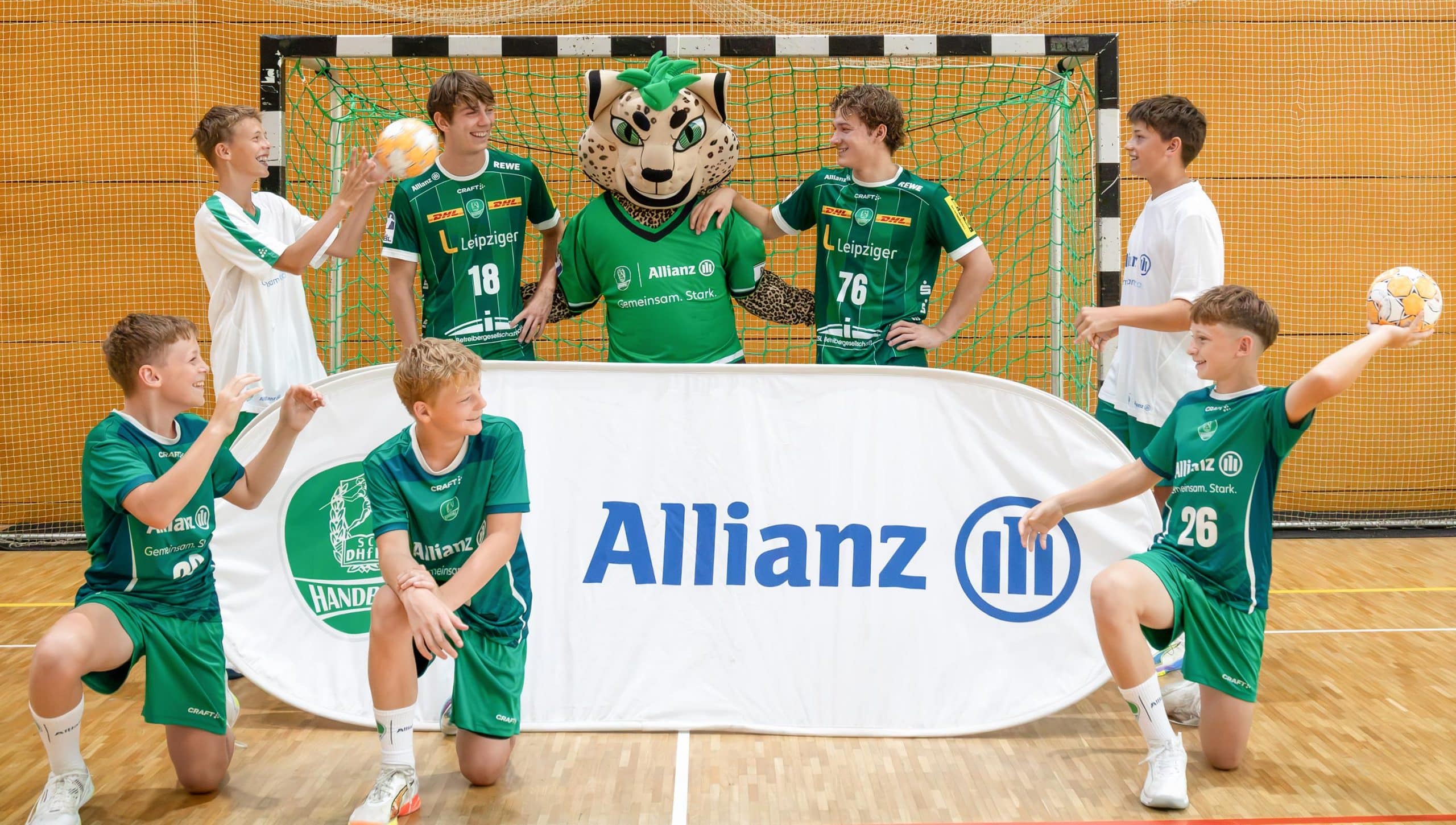 Allianz verlängert als Trikotsponsor des SC DHfK Leipzig und baut Nachwuchsförderung weiter aus