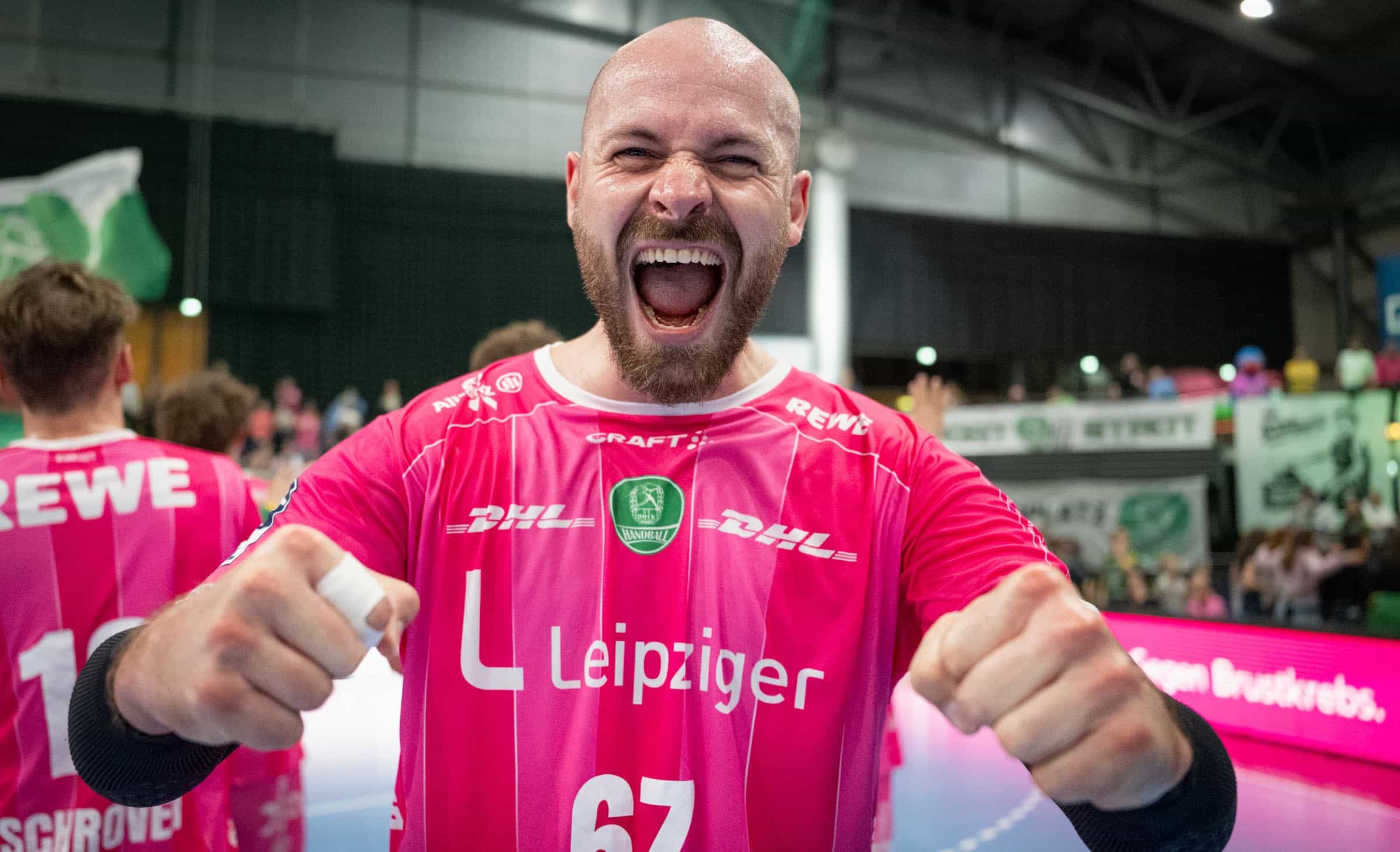 Handballfest in Pink: SC DHfK feiert höchsten Saisonsieg